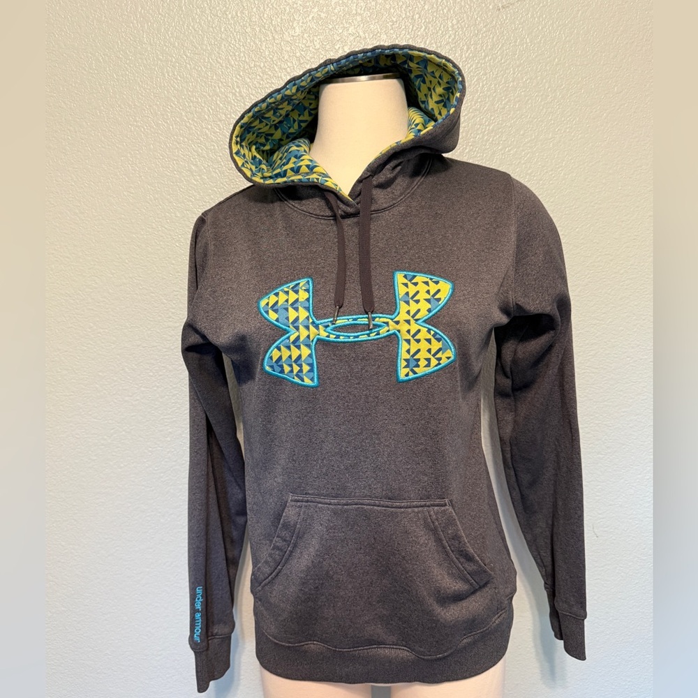 Under Armour Charcoal‎ Hoodie with Vibrant Logo